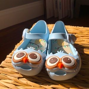 Mini Melissa owl shoe blue